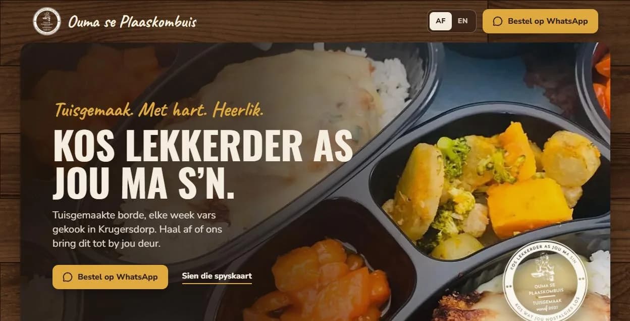Ouma se Plaaskombuis screenshot